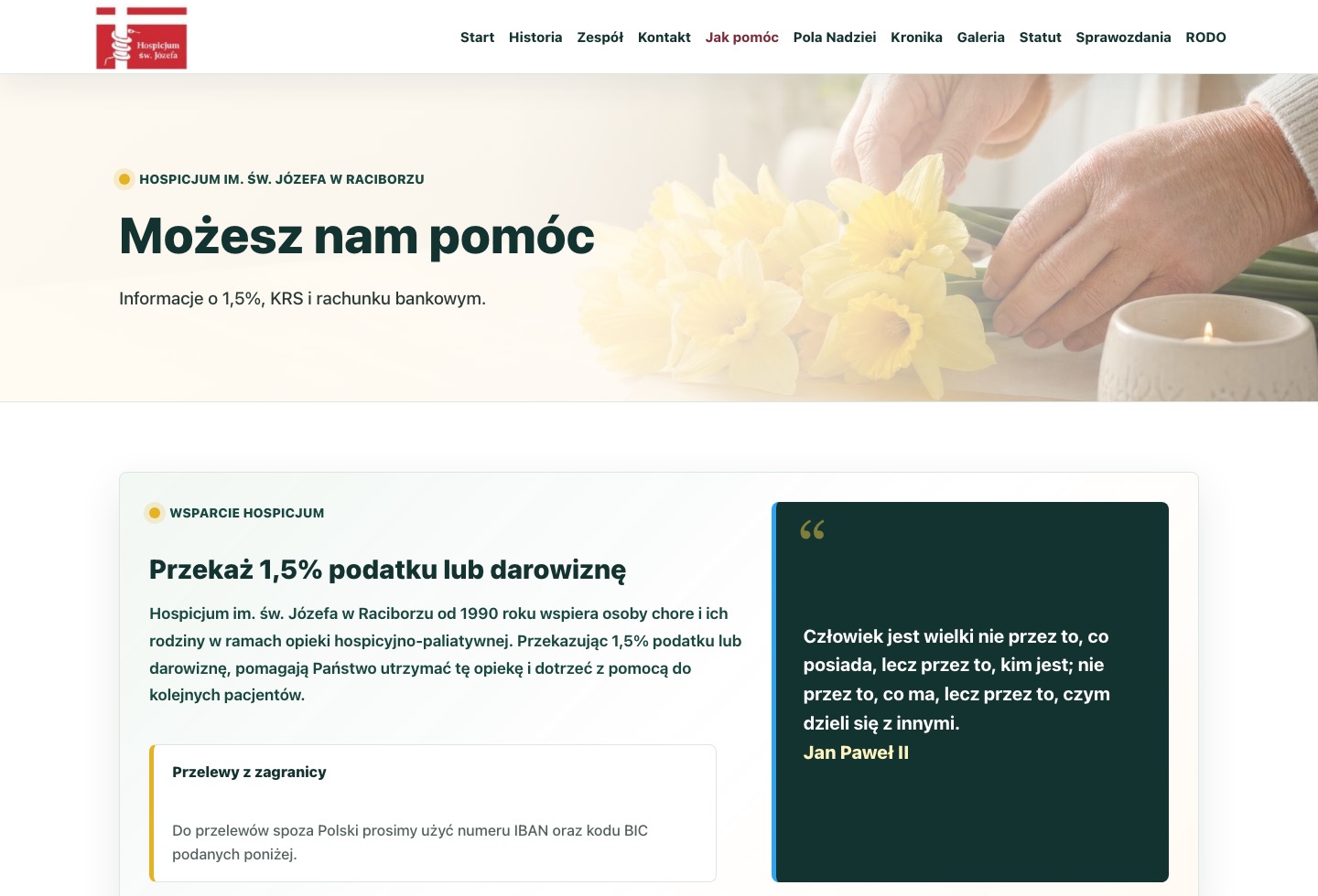 Hospicjum Racibórz - jak pomóc