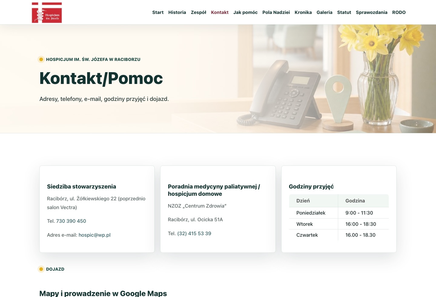 Hospicjum Racibórz - kontakt