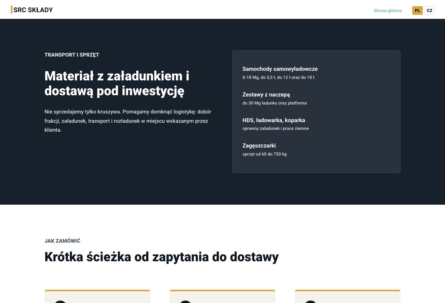 SRC Składy - transport