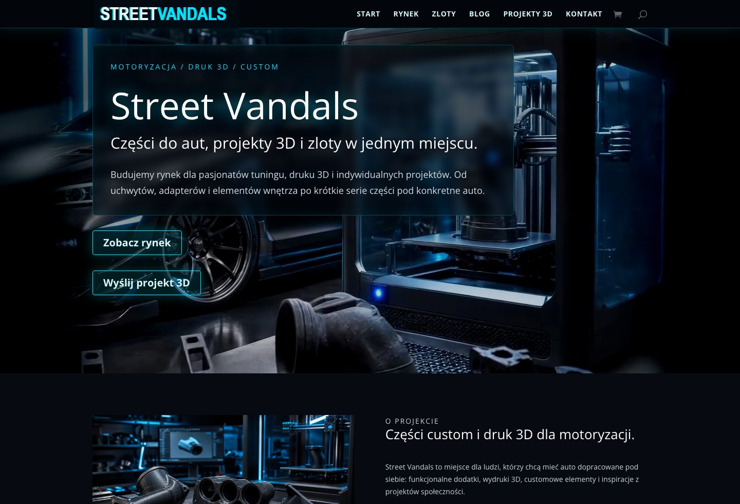 Street Vandals - pierwszy ekran